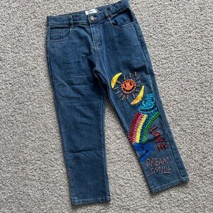 Lola and the Boys Embroidered and Gem Jeans